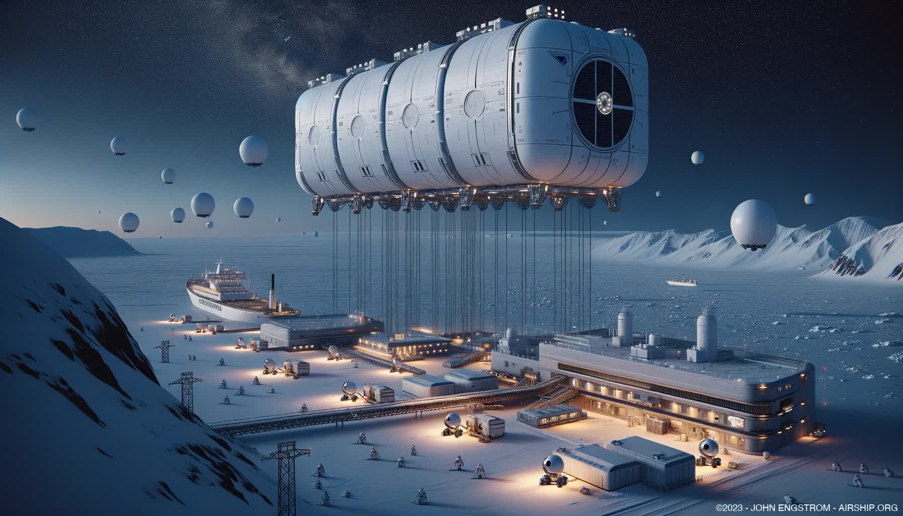 Airship-Assembled-Arctic-Research-Hotel-10