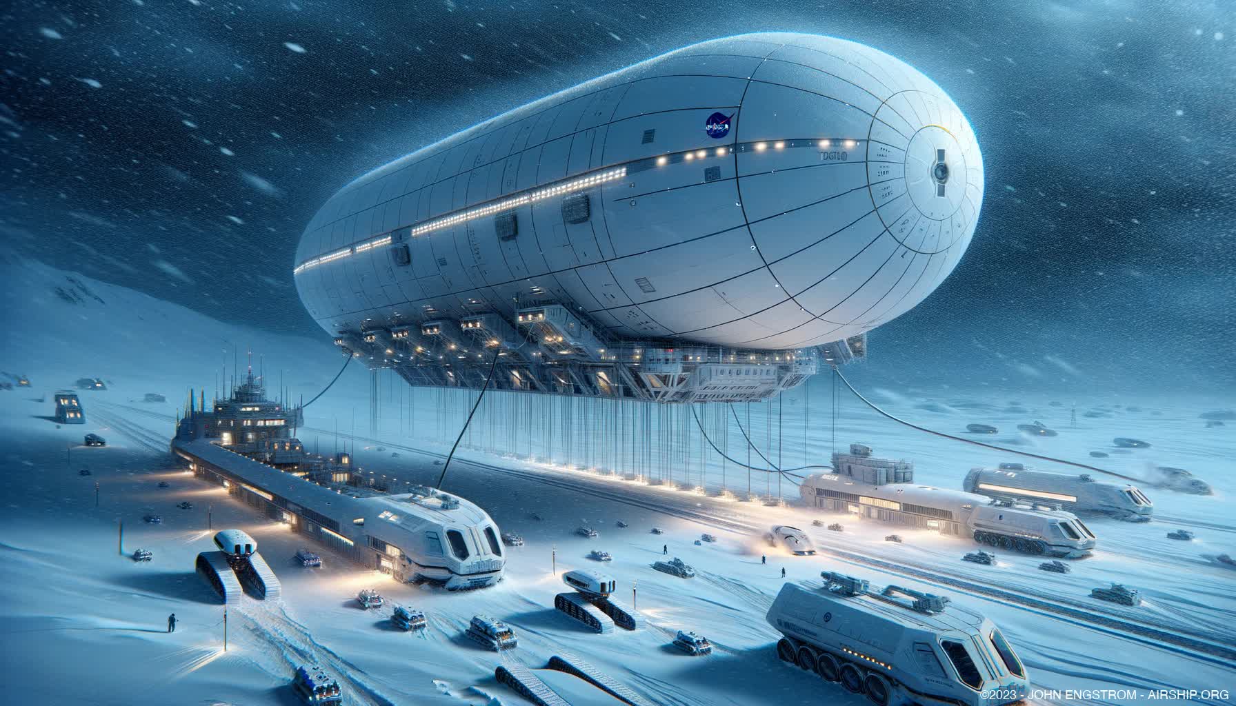 Airship-Assembled-Arctic-Research-Hotel-15