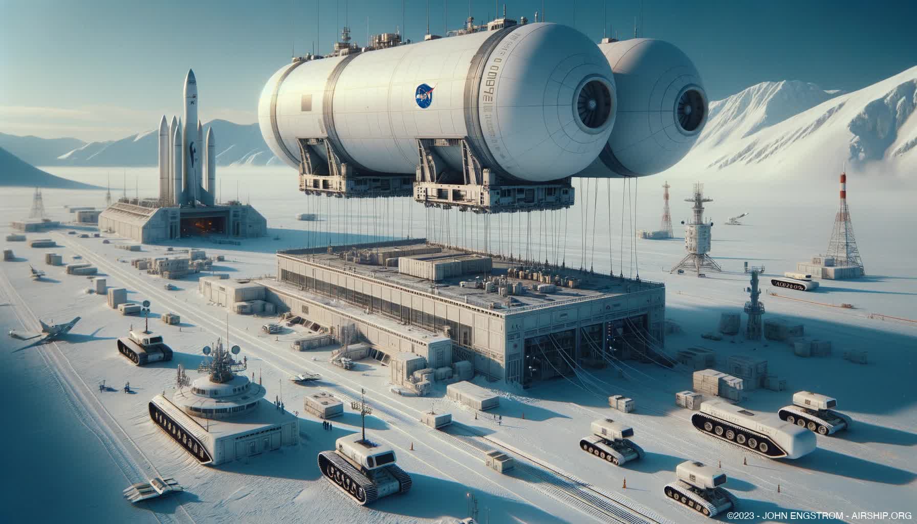 Airship-Assembled-Arctic-Research-Hotel-37