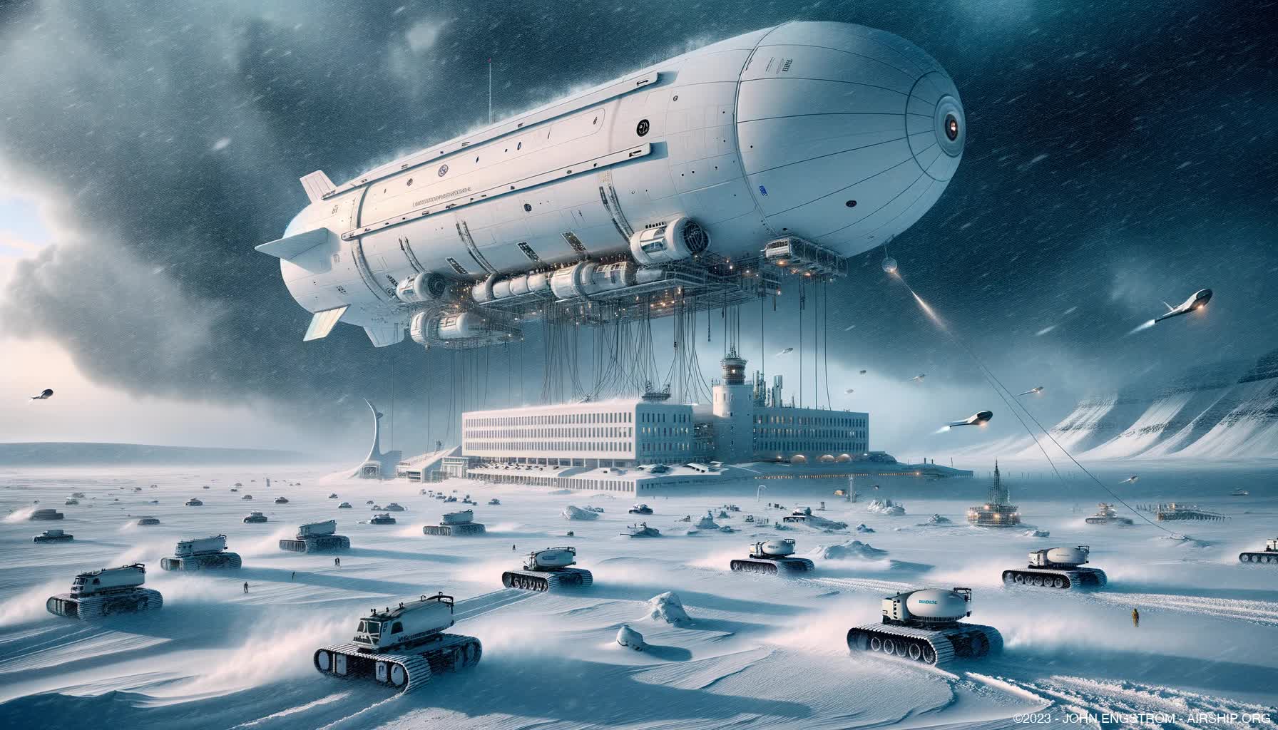 Airship-Assembled-Arctic-Research-Hotel-45