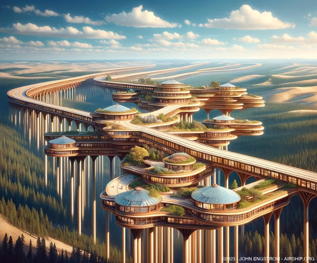 Airship-Assembled-Elevated-Linear-Cities-156