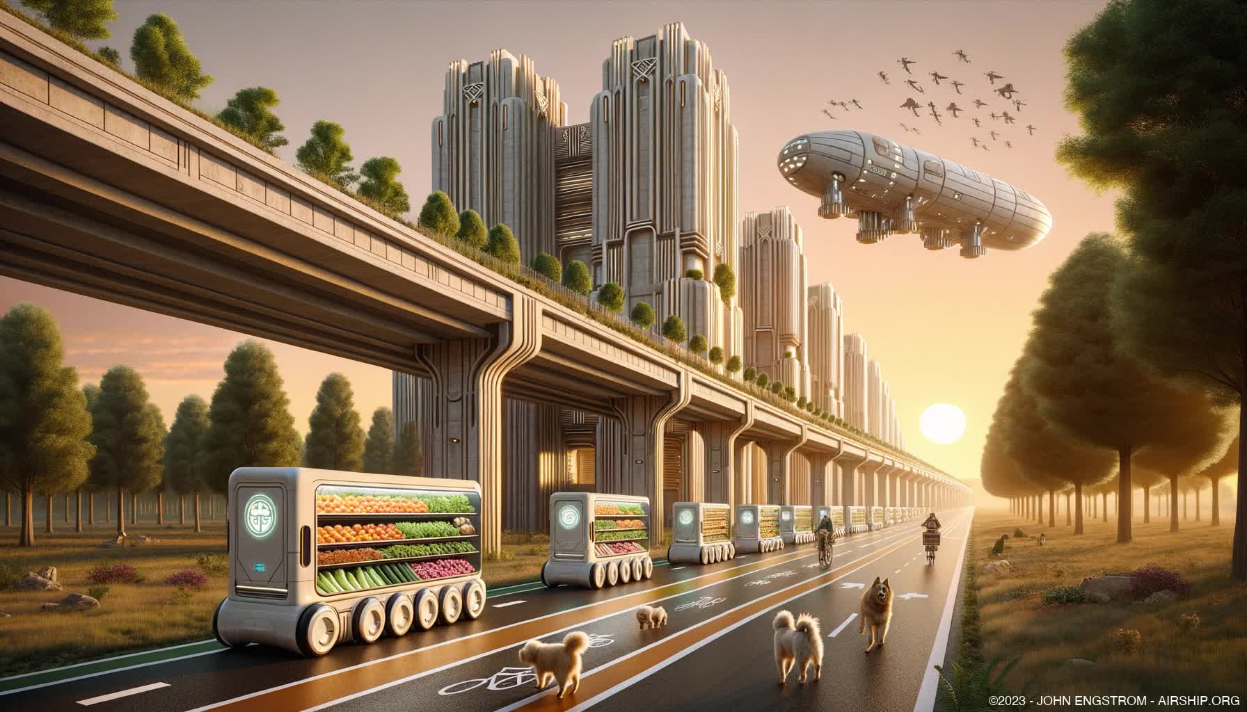 Airship-Assembled-Elevated-Linear-Cities-250