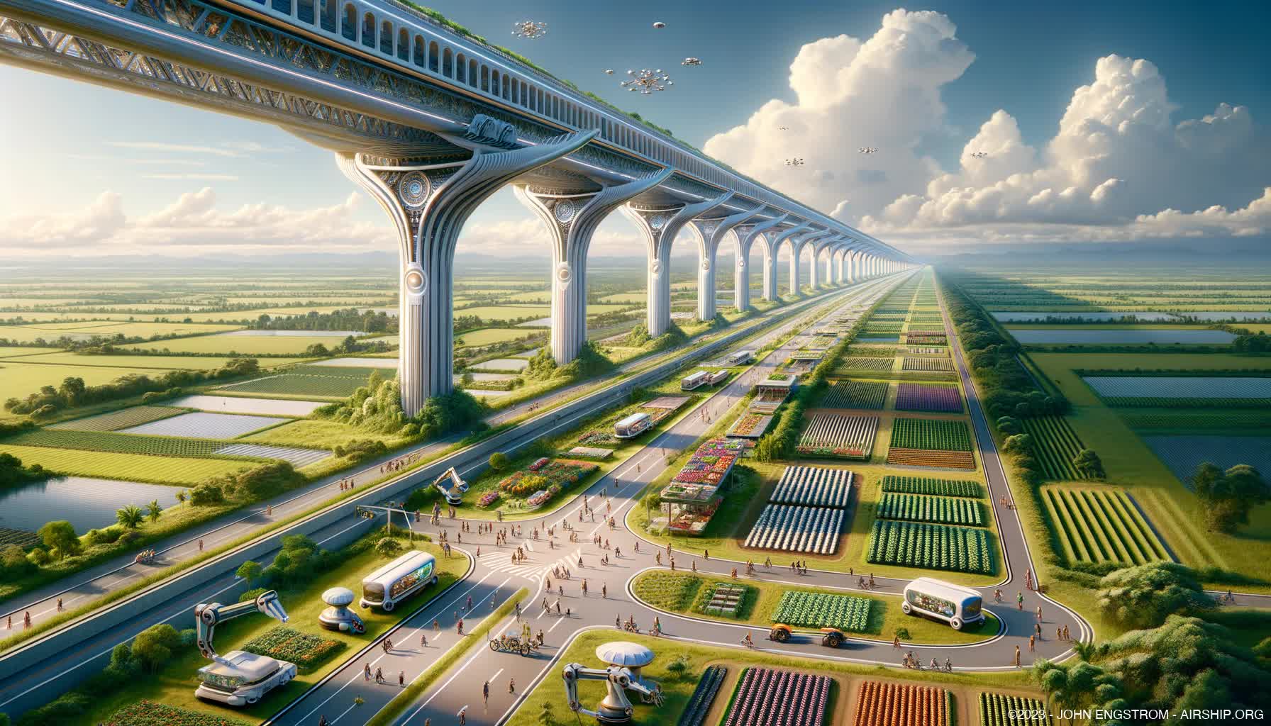 Airship-Assembled-Elevated-Linear-Cities-276