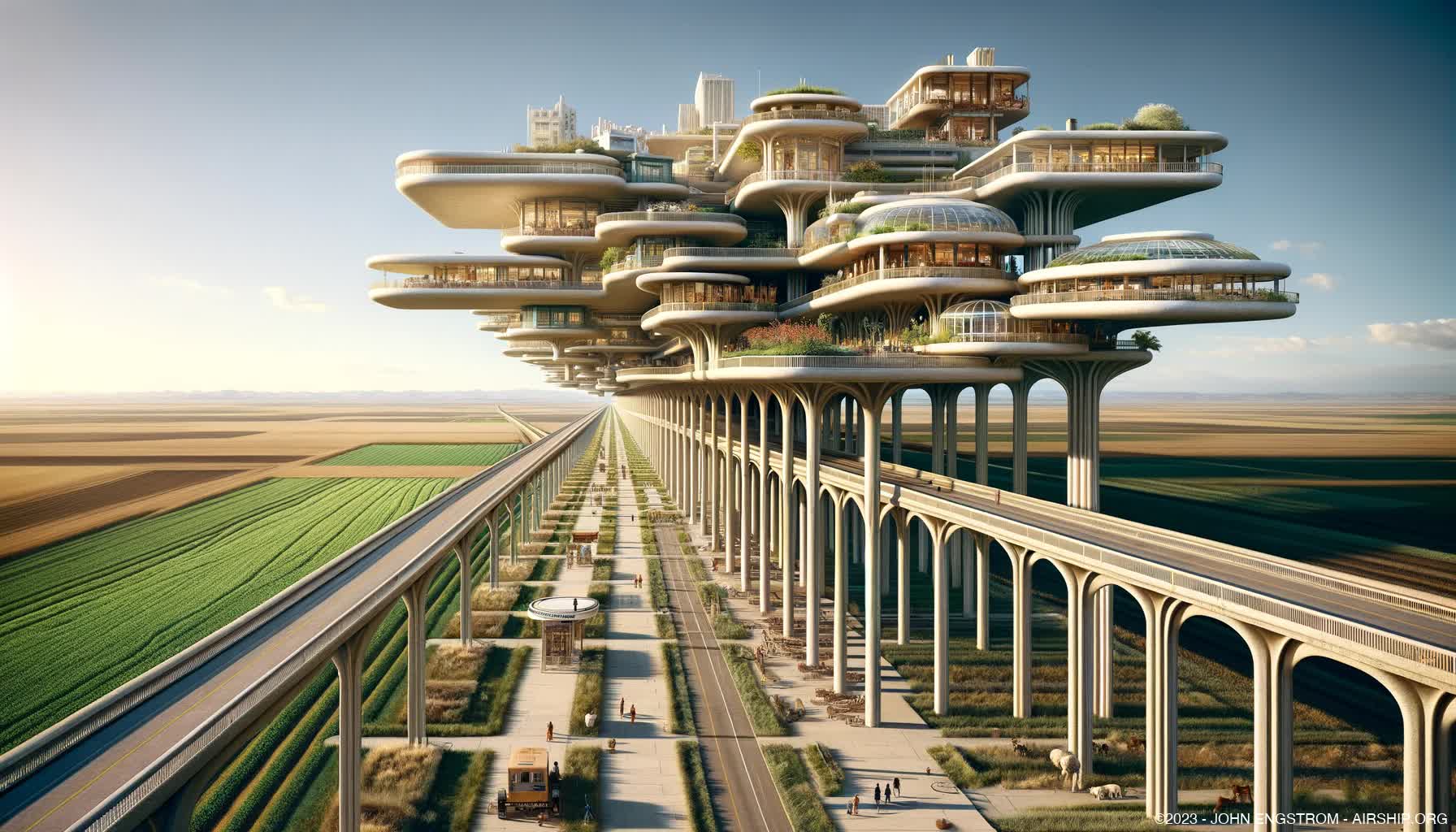 Airship-Assembled-Elevated-Linear-Cities-3