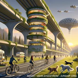 Airship-Assembled-Elevated-Linear-Cities-217