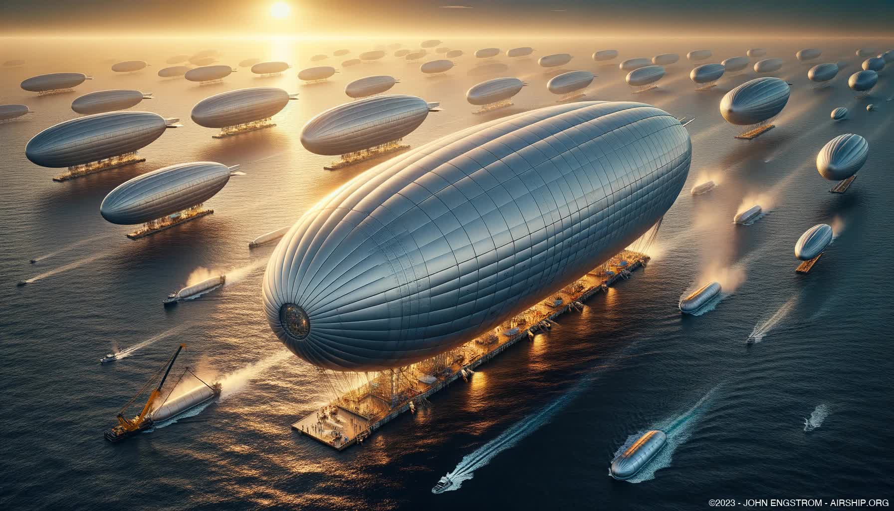 Airship Related Art -  Concept Art and Systems Visualization
